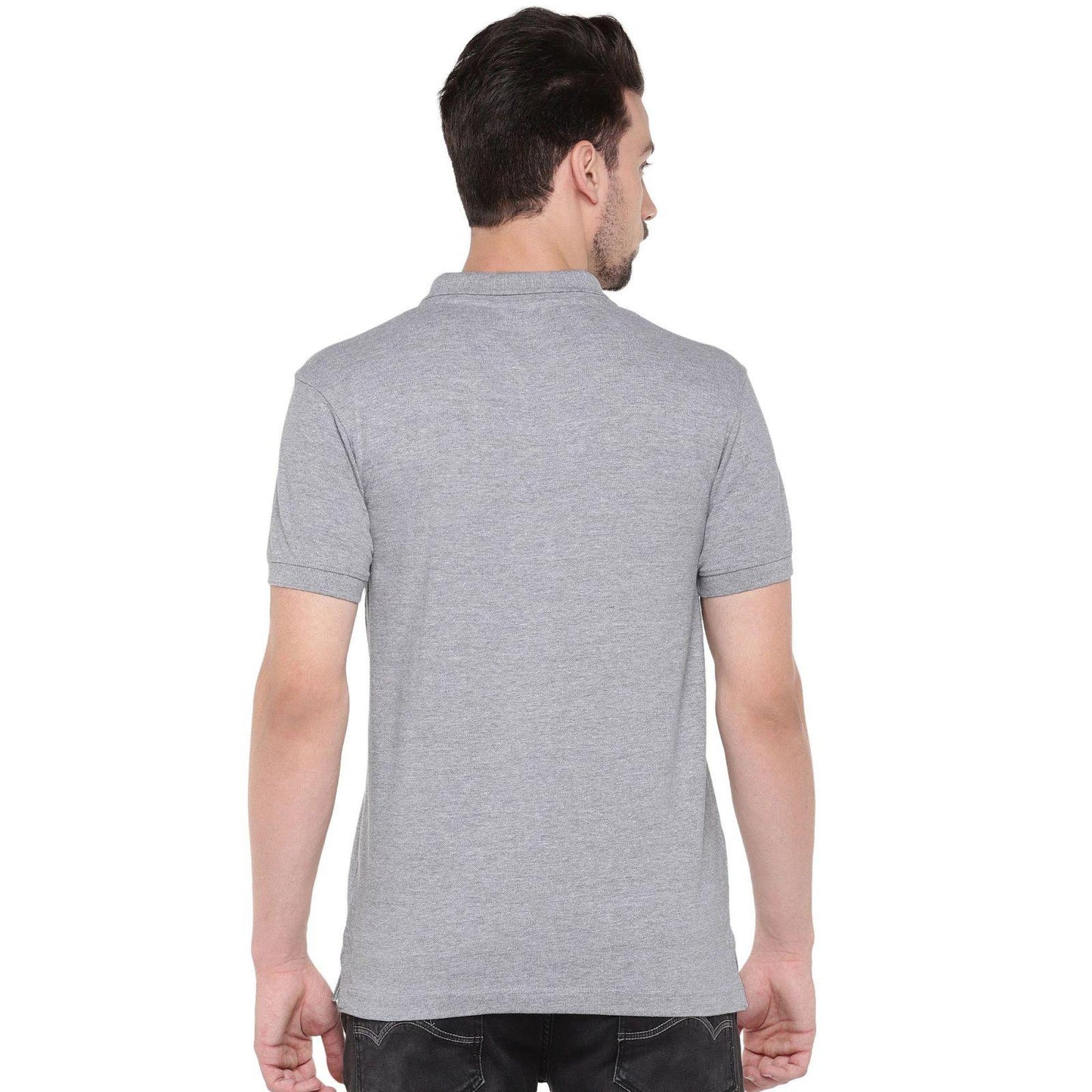 Cotton Blend Solid Half Sleeves Polo T-Shirt - Pass Ka Bazaar