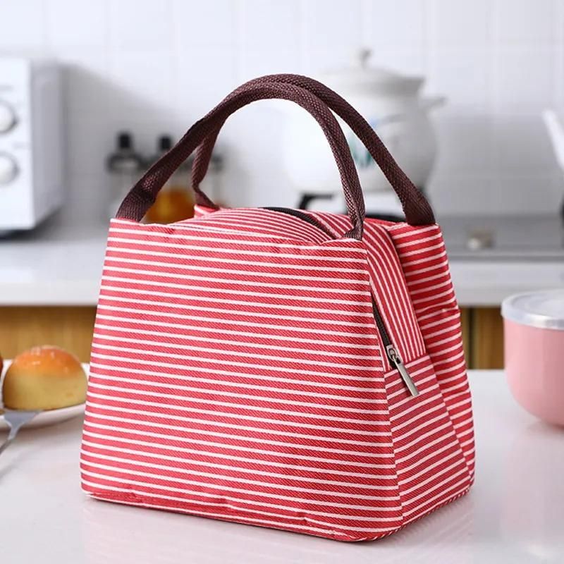 Waterproof Nylon Zipper Portable Oxford Lunch Bag for Women - Pass Ka Bazaar