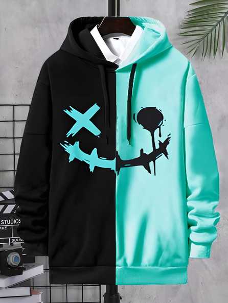 Cotton Printed Full Sleeves Mens Hoodie - Pass Ka Bazaar