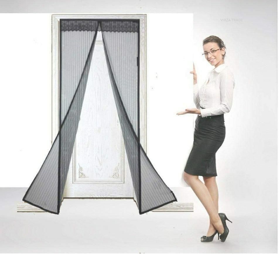 Door Curtain-Mesh Magnetic Foldable Door Curtain