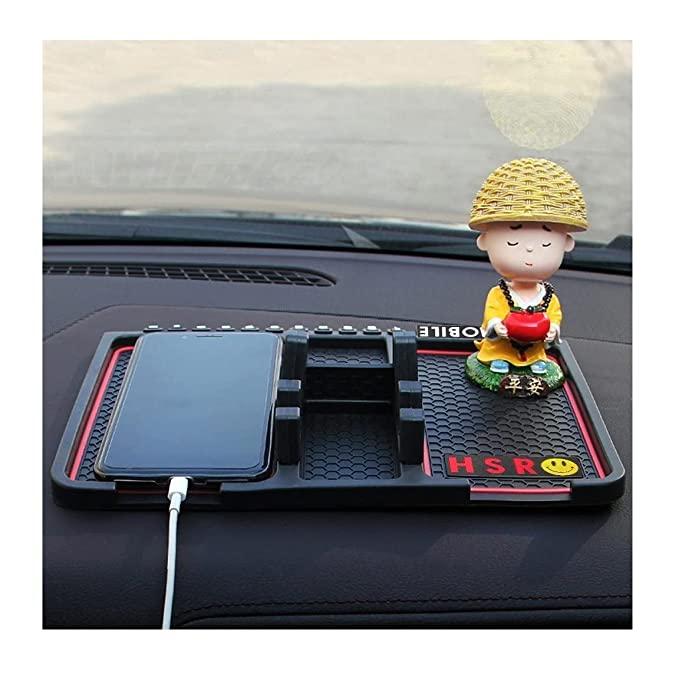 HSR Car Accessories Multifunction Phone GPS Holder Anti-Slip Silicone Pad and Car Mobile Holders for Car Dashboard - Pass Ka Bazaar