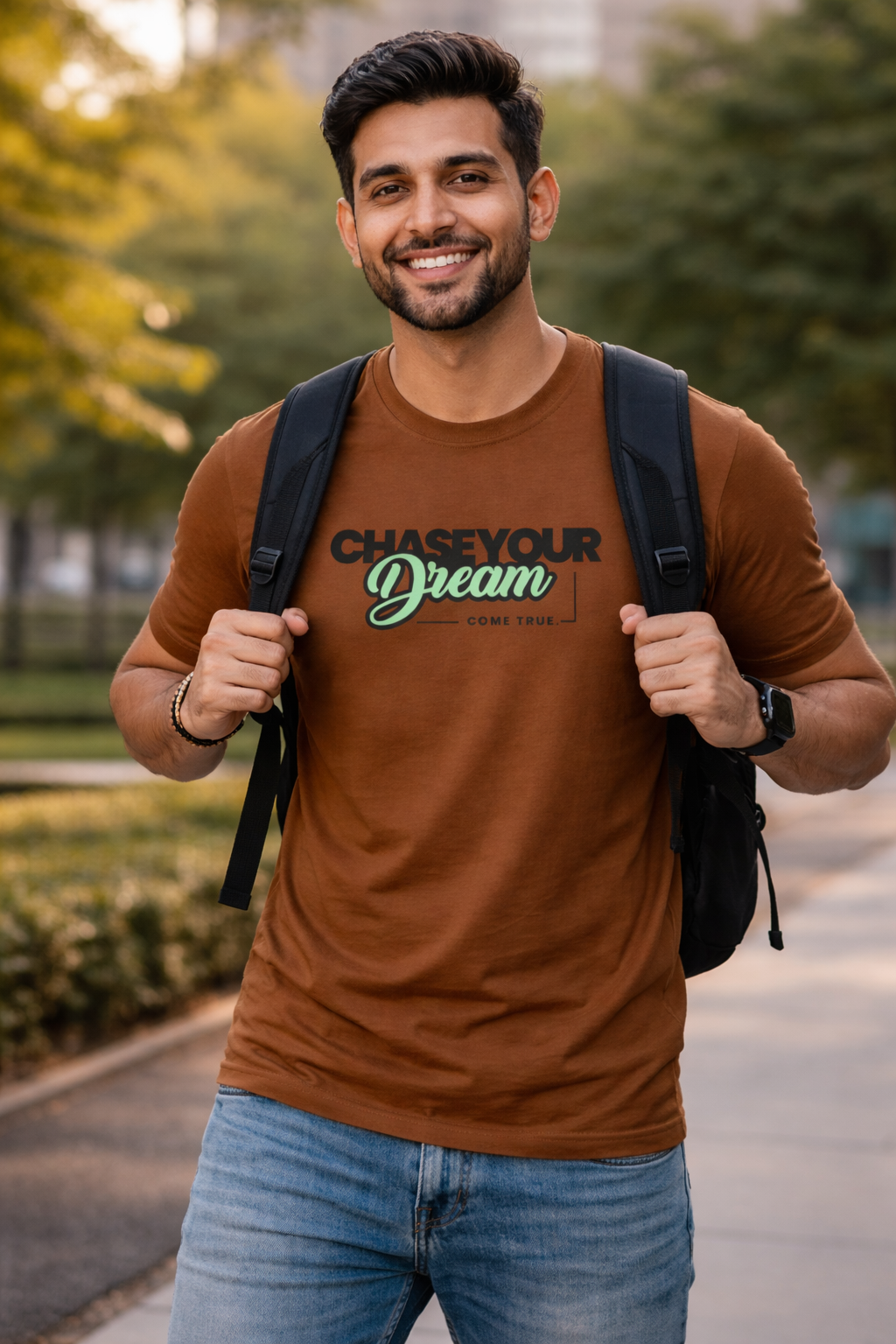 ChaseYourDream Round Neck T-Shirt for Men