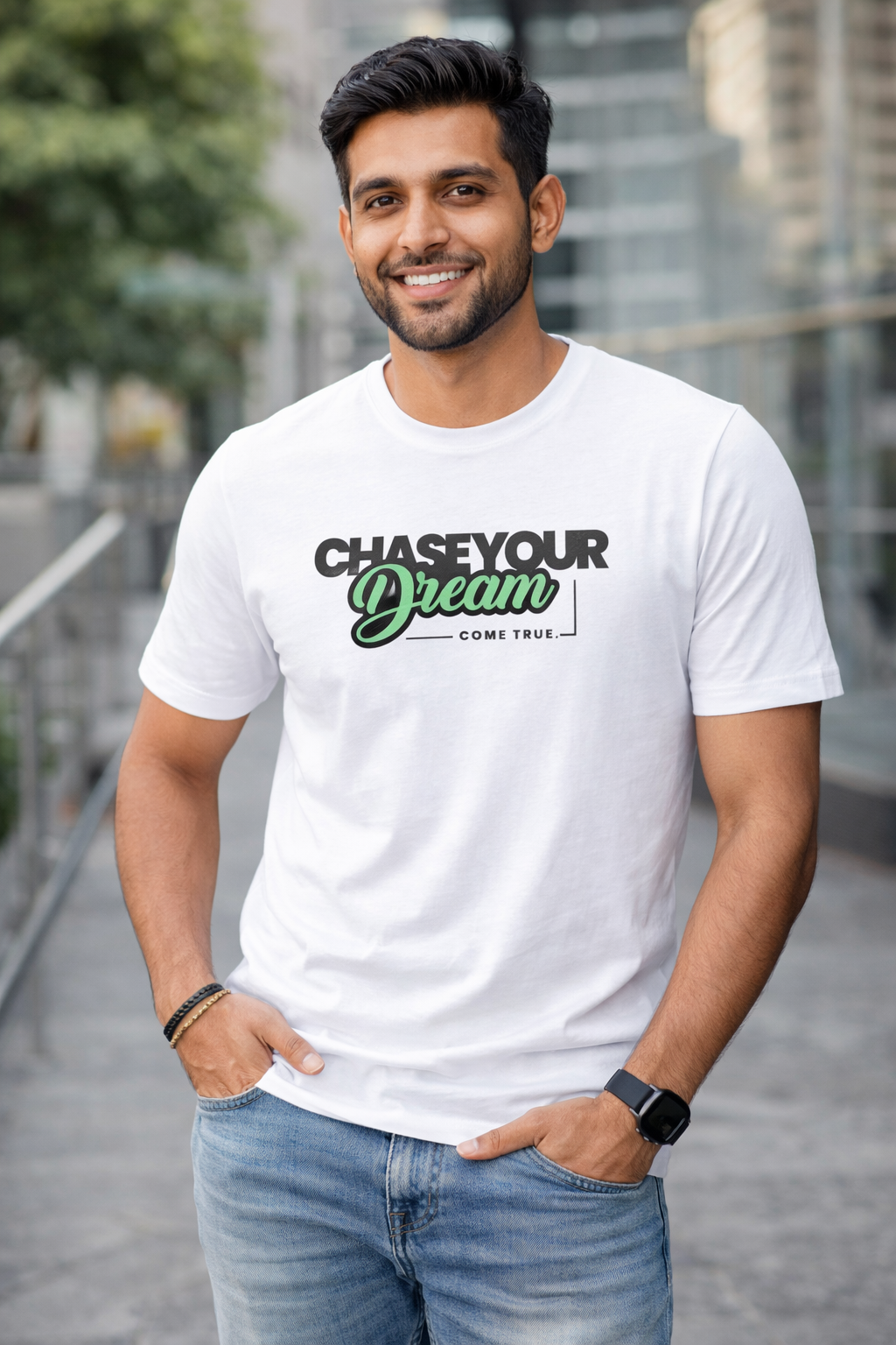 ChaseYourDream Round Neck T-Shirt for Men